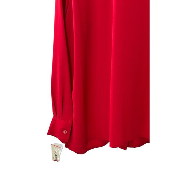 Notations Women’s Shirt 2X Red Button-Down NWT - Picture 7 of 8